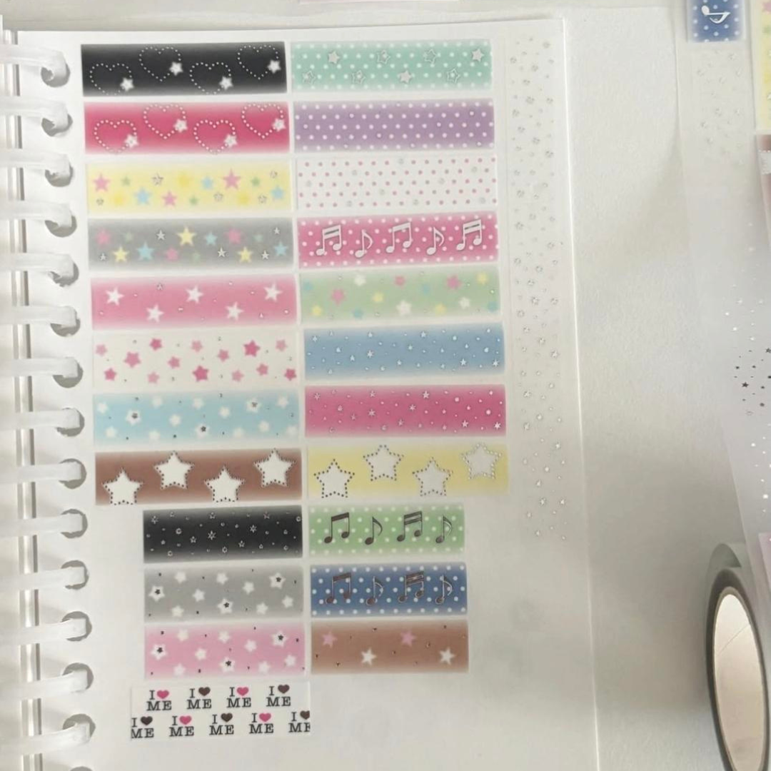 theglintof Blurred Square Kiss-Cut Tape