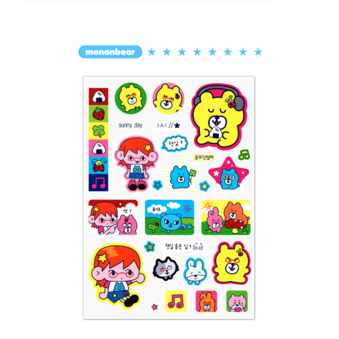 MonanBear Sunny Day Sticker