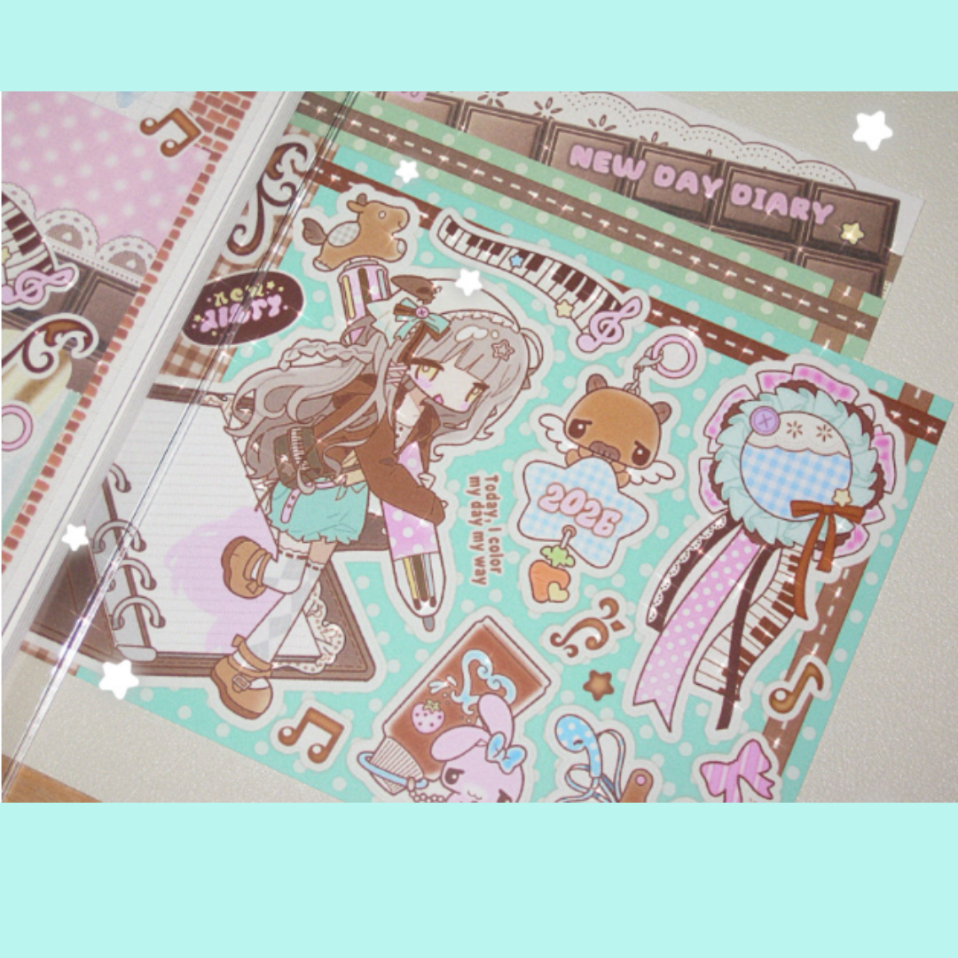 3eotty New Day Diary Sticker