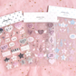 Angora Lora Transparent Musical Note Deco Star Heart Sticker (3 vars)