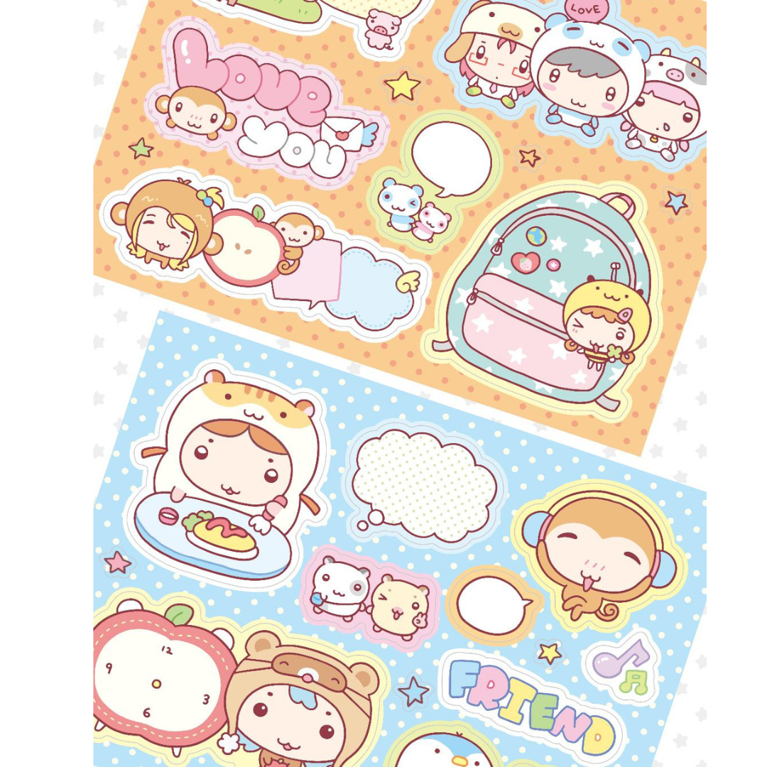 JHove Studio Animals Point Sticker Set