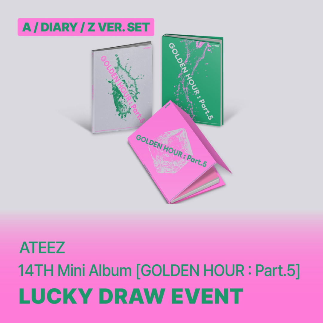 Ateez 14th mini album - Golden Hour Part 5 (3 var)