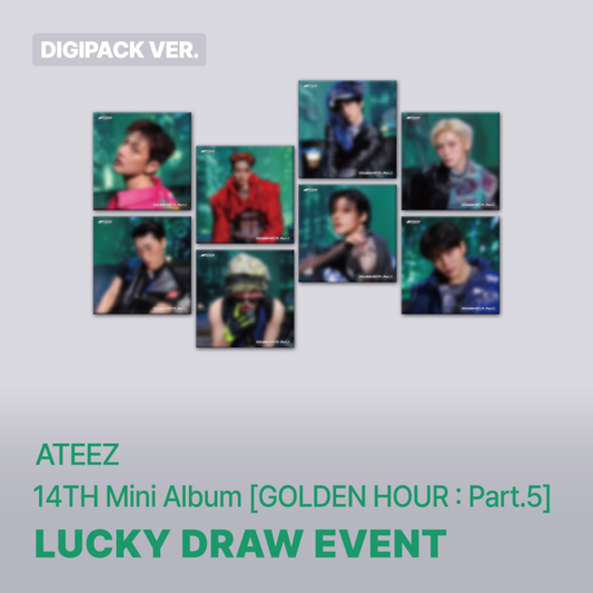 Ateez 14th mini album - Golden Hour Part 5 Digipack