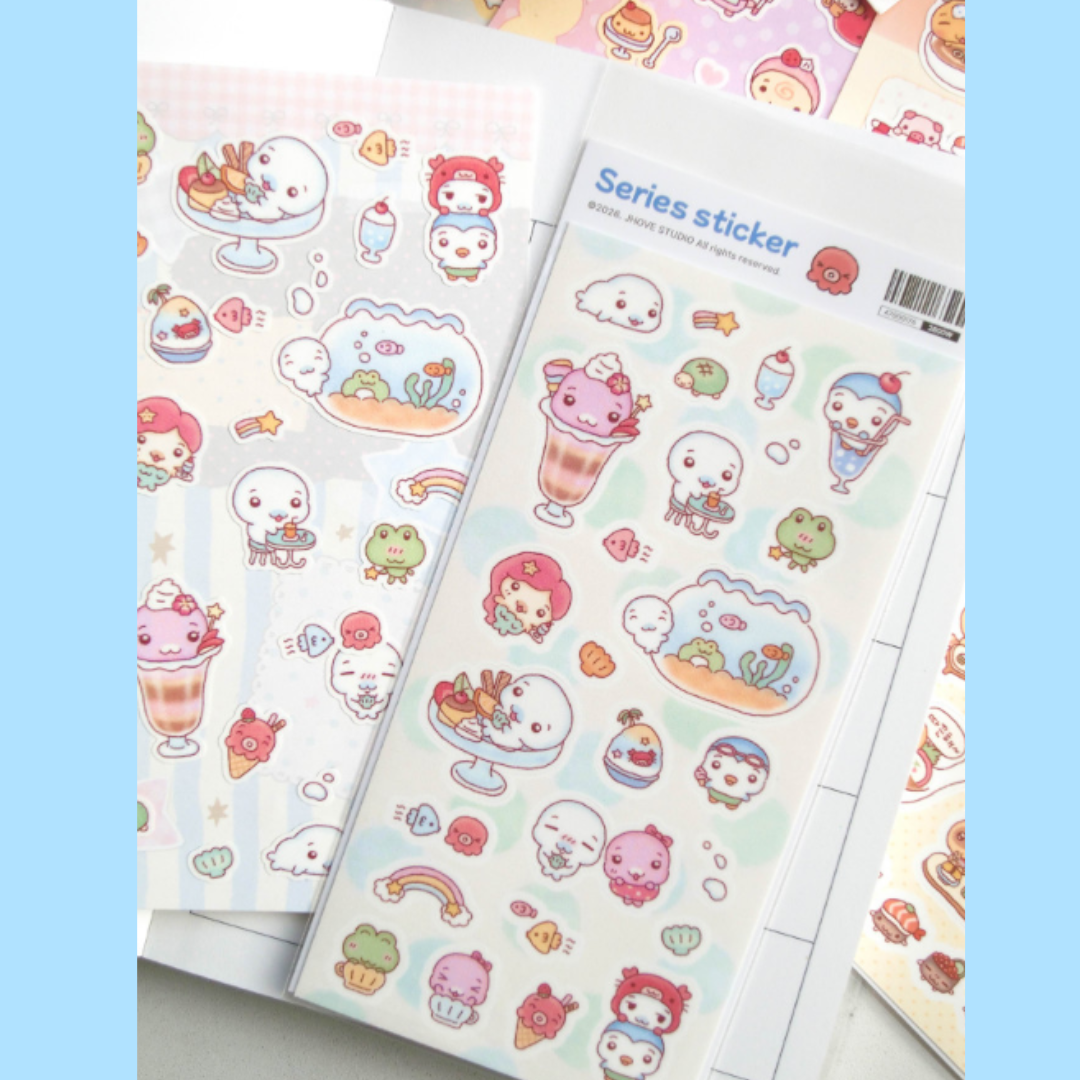 JHove Studio Sea Cafe Friends Series Sticker