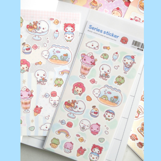 JHove Studio Sea Cafe Friends Series Sticker