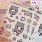 Love Things Leopard Cat Girl Sticker