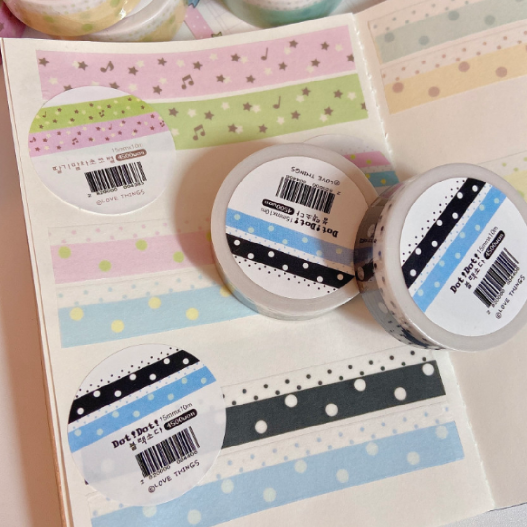 Love Things Polka Dot Washi Tape (4 vars)