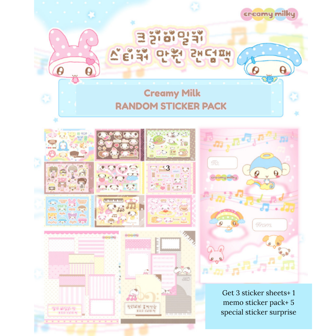 Creamy Milk Random Sticker Pack
