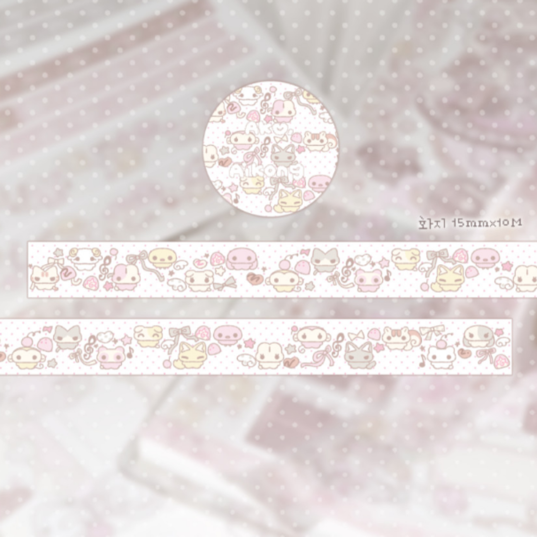 Ako, Aikong Sweet Animal Friends Masking Tape