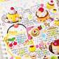 Pink Rue Pudding Cafe Sticker Set