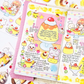Pink Rue Pudding Cafe Sticker Set
