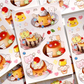 Pink Rue Pudding Cafe Sticker Set
