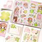 Pink Rue Notes and Clover Sticker Set