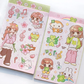 Pink Rue Notes and Clover Girls Sticker (2 vars)