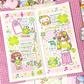 Pink Rue Notes and Clover Girls Sticker (2 vars)