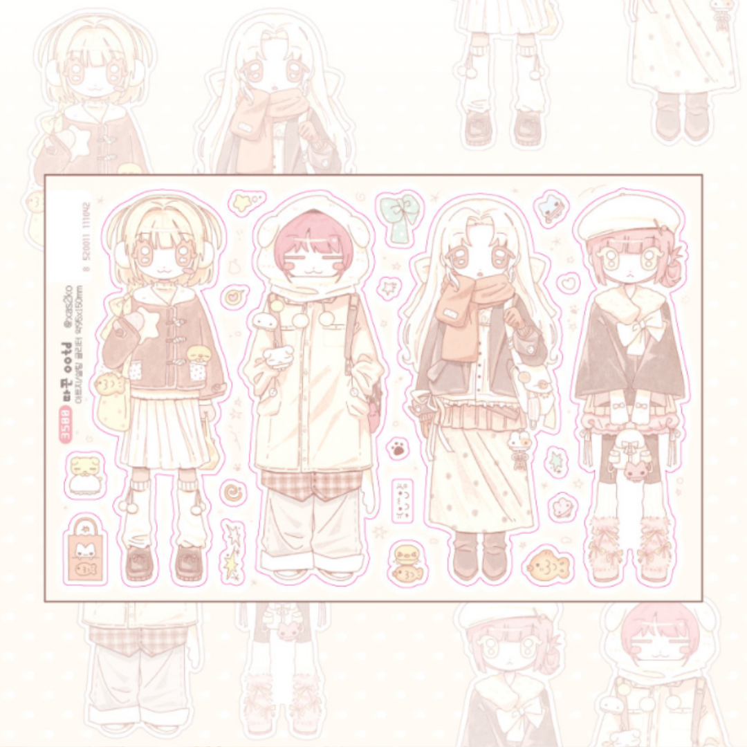Ako, Aikong Winter OOTD Sticker