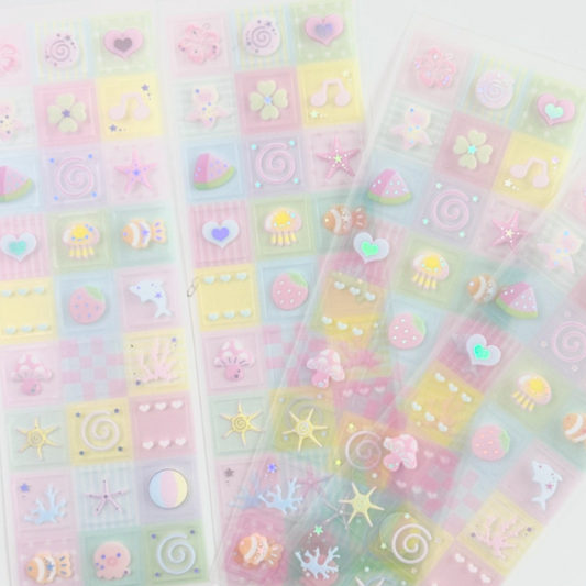 Pearly Button Summer Daily Sticker