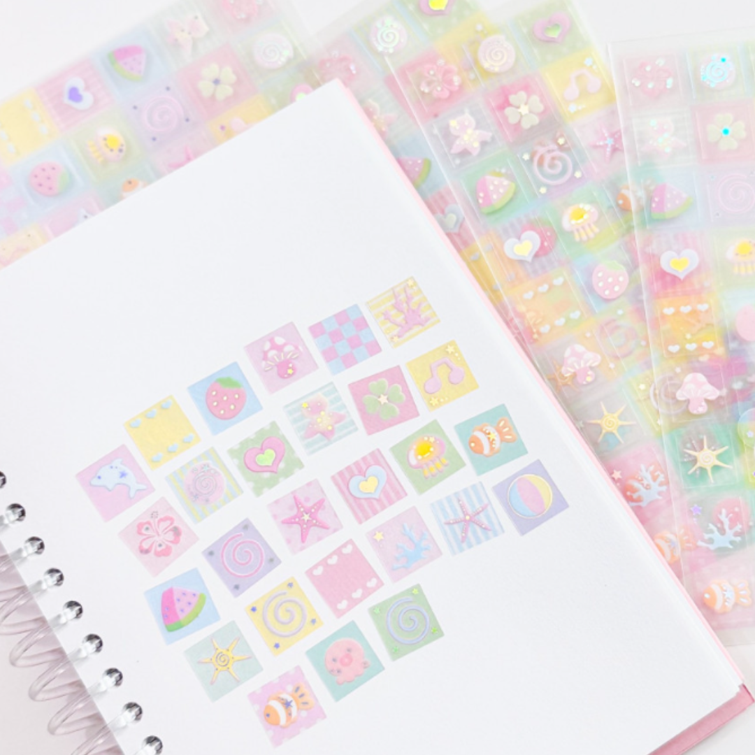 Pearly Button Summer Daily Sticker