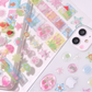 Pearly Button Jelly Cube Sticker