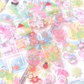 Pearly Button Jelly Cube Sticker