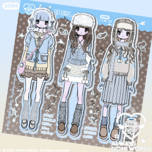 Domi World Milky Blue Sticker