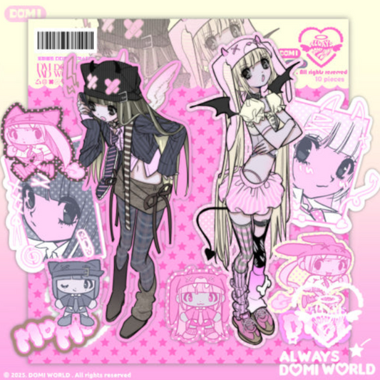 Domi World Didi and Momo Sticker Flakes