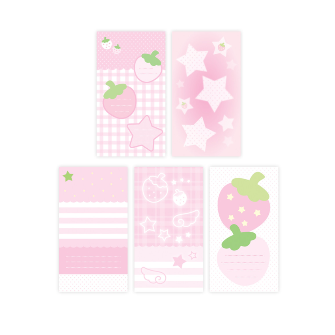 Moii ttoi Strawberry Memo Sticker Pack