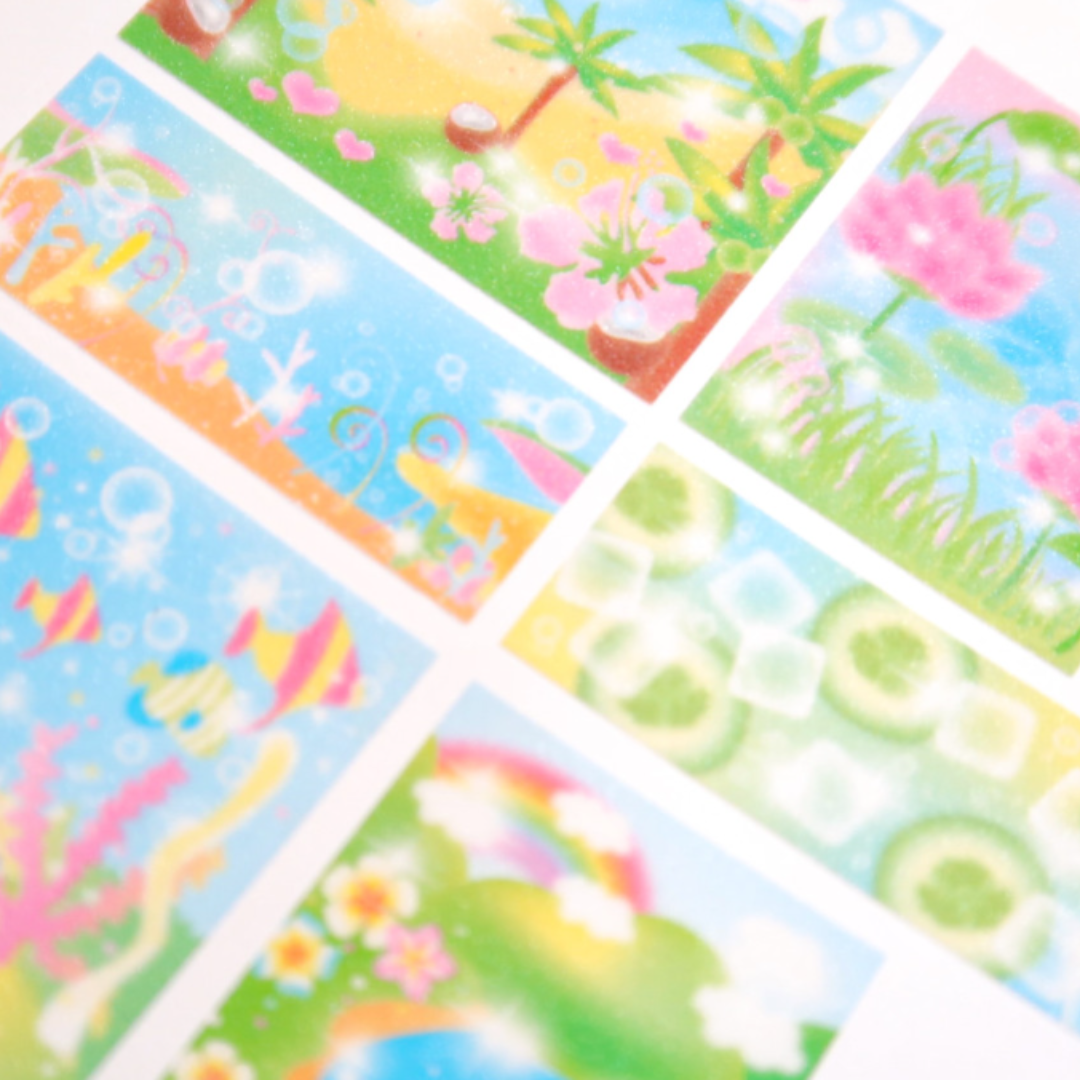 Pearly Button Sun Memory Kiss-Cut Masking Tape