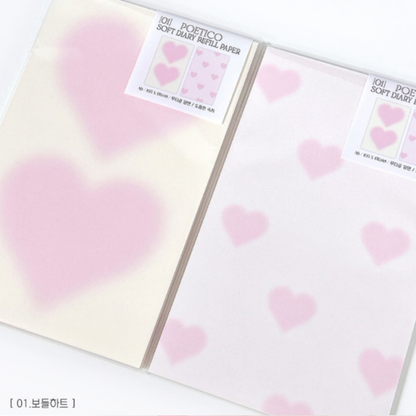 Poetico Grade B Soft Diary Refill Paper (3 Vars)