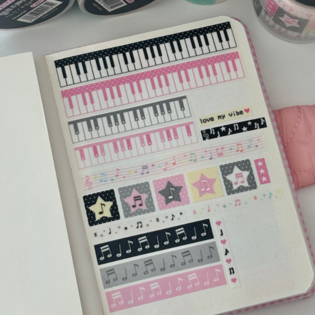 theglintof  Melody Lover Die-Cut Tape