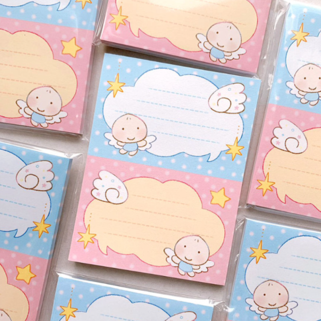 Pink Rue Dumpling Memo Pad (2 Vars)