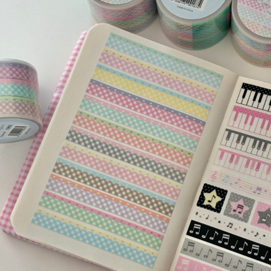 theglintof Juicy Check Kiss Die-Cut Tape