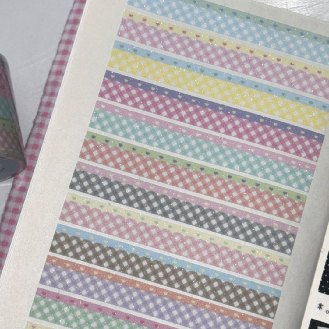 theglintof Juicy Check Kiss Die-Cut Tape