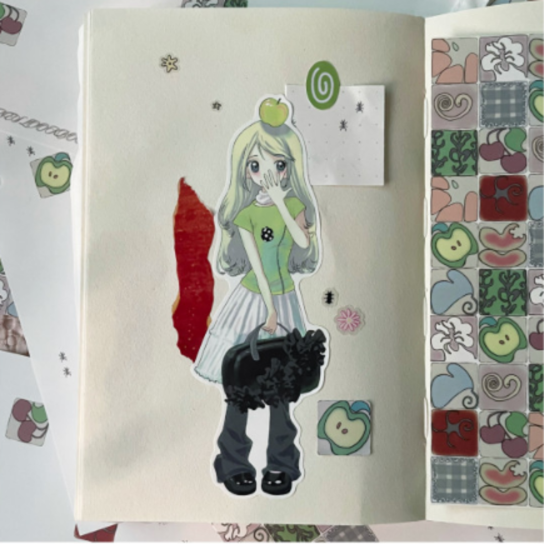 Chachaqwertyui Nonenones Lookbook 25SU Sticker Flakes