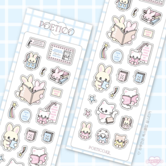 Poetico Fruity Reading Club Sticker