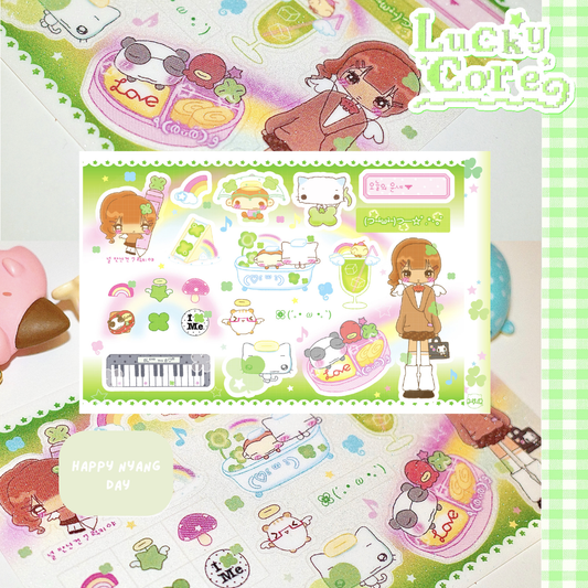 Happy Nyang Day Lucky Core Sticker