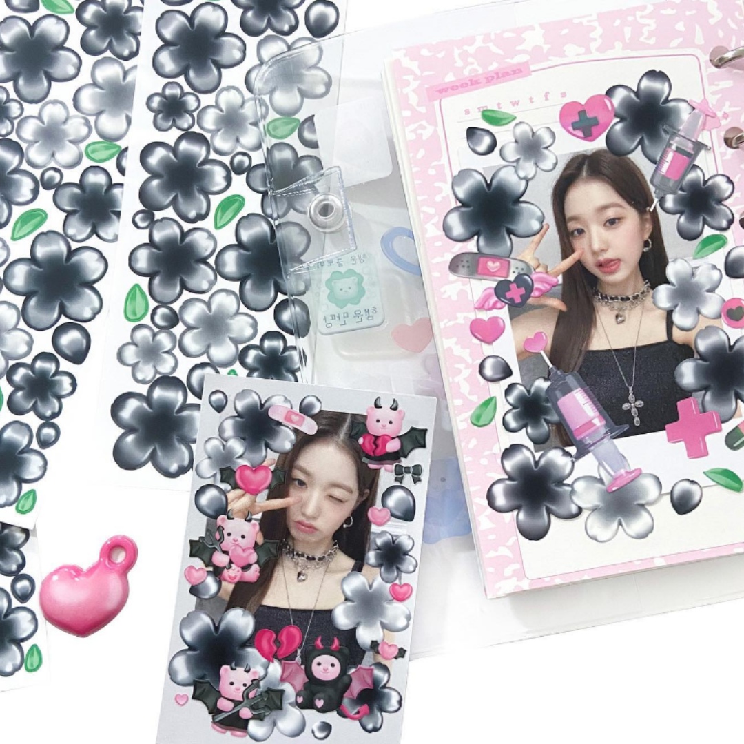 Moii ttoi 3-D Flower Sticker (7 vars)