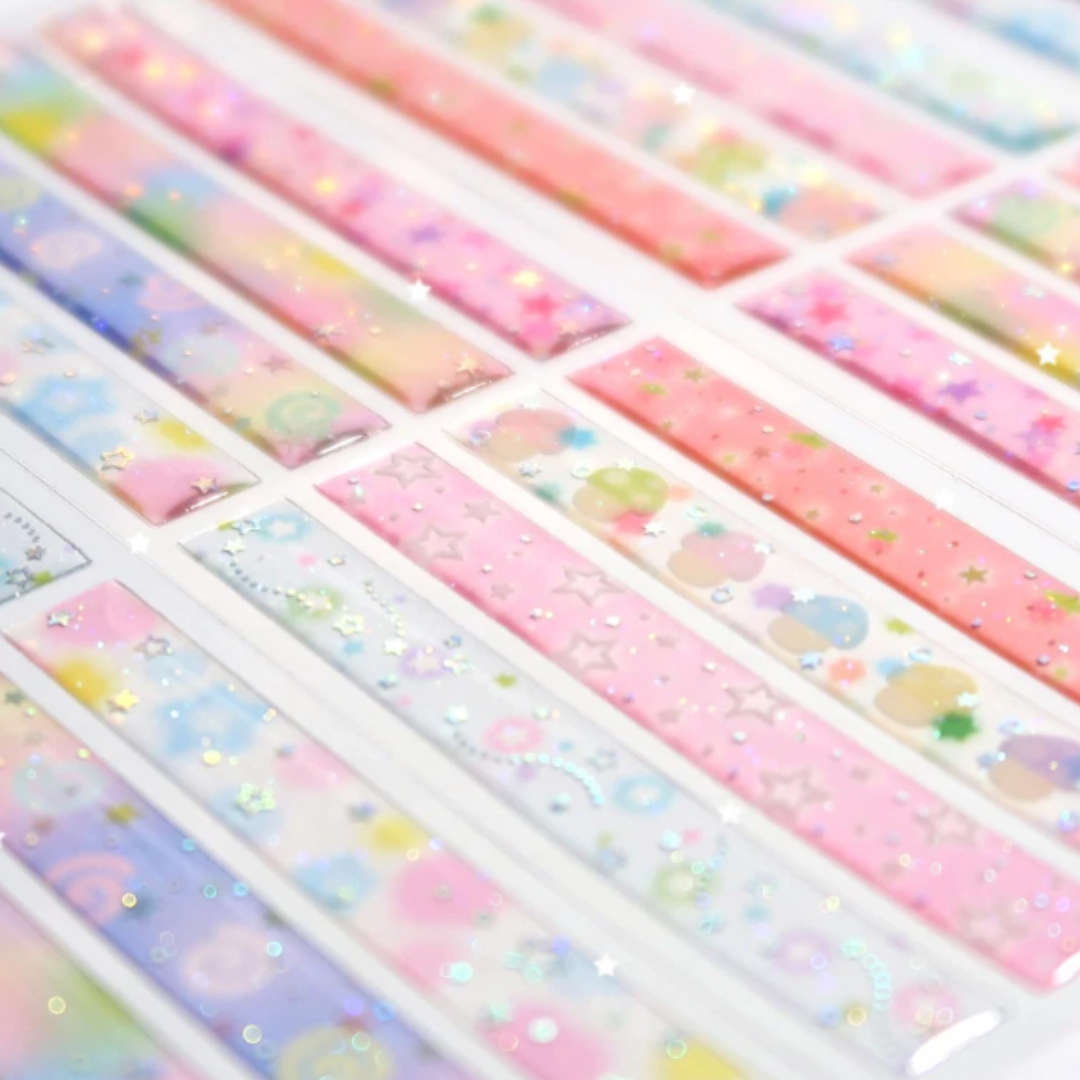 Pearly Button Expoxy Sweet Popping Sticker