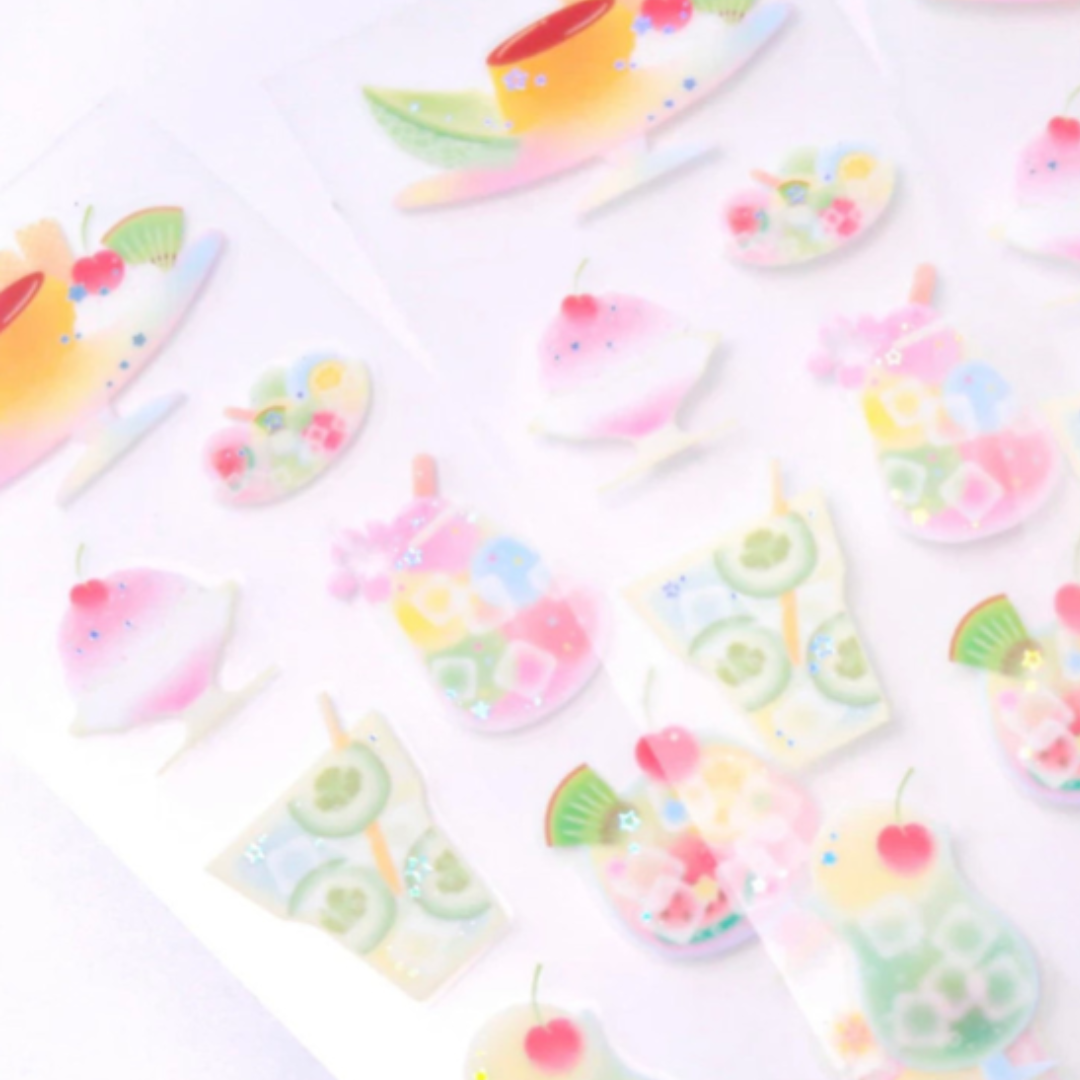 Pearly Button Sugar Chilling Sticker