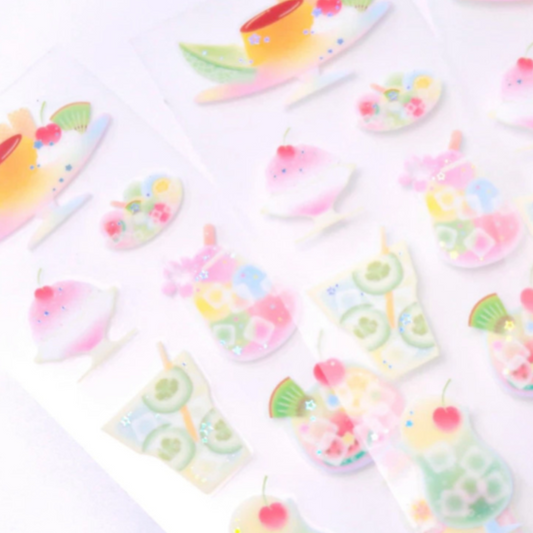 Pearly Button Sugar Chilling Sticker