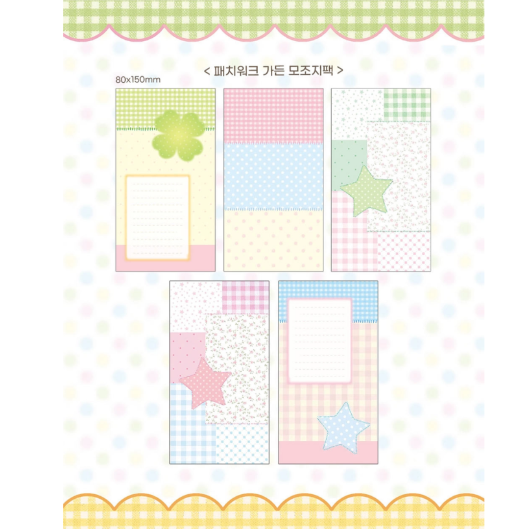 Pink Rue Patchwork Sticker Pack