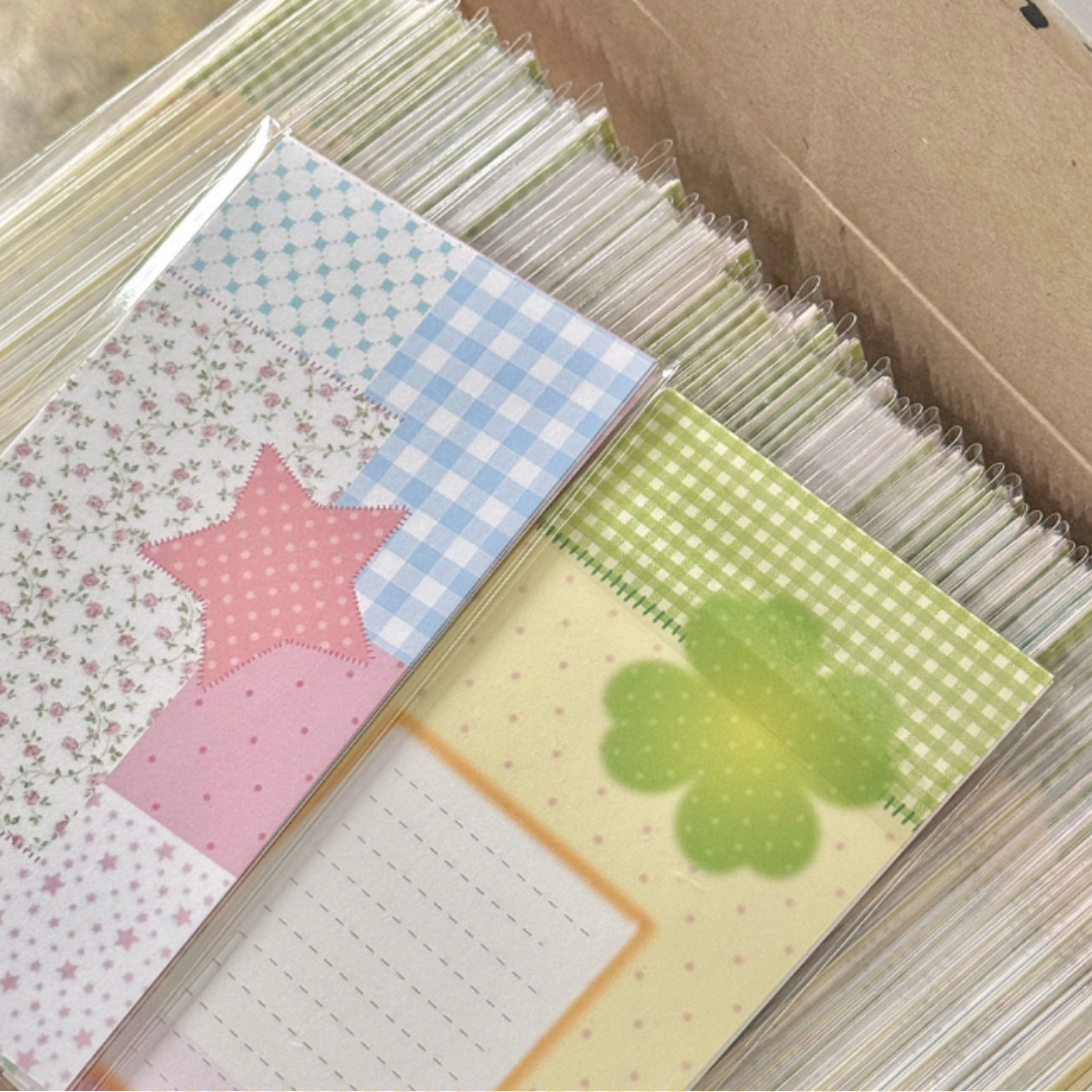 Pink Rue Patchwork Sticker Pack