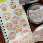 Pink Rue Monkey & Tomatoes Kiss-cut Tape [3 vars]