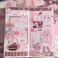 Pink Rue Chocolate Sticker Set