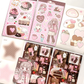Pink Rue Chocolate Sticker Set