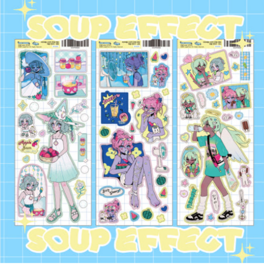 Pre-order Soup Effect Summer Sticker (3 vars)