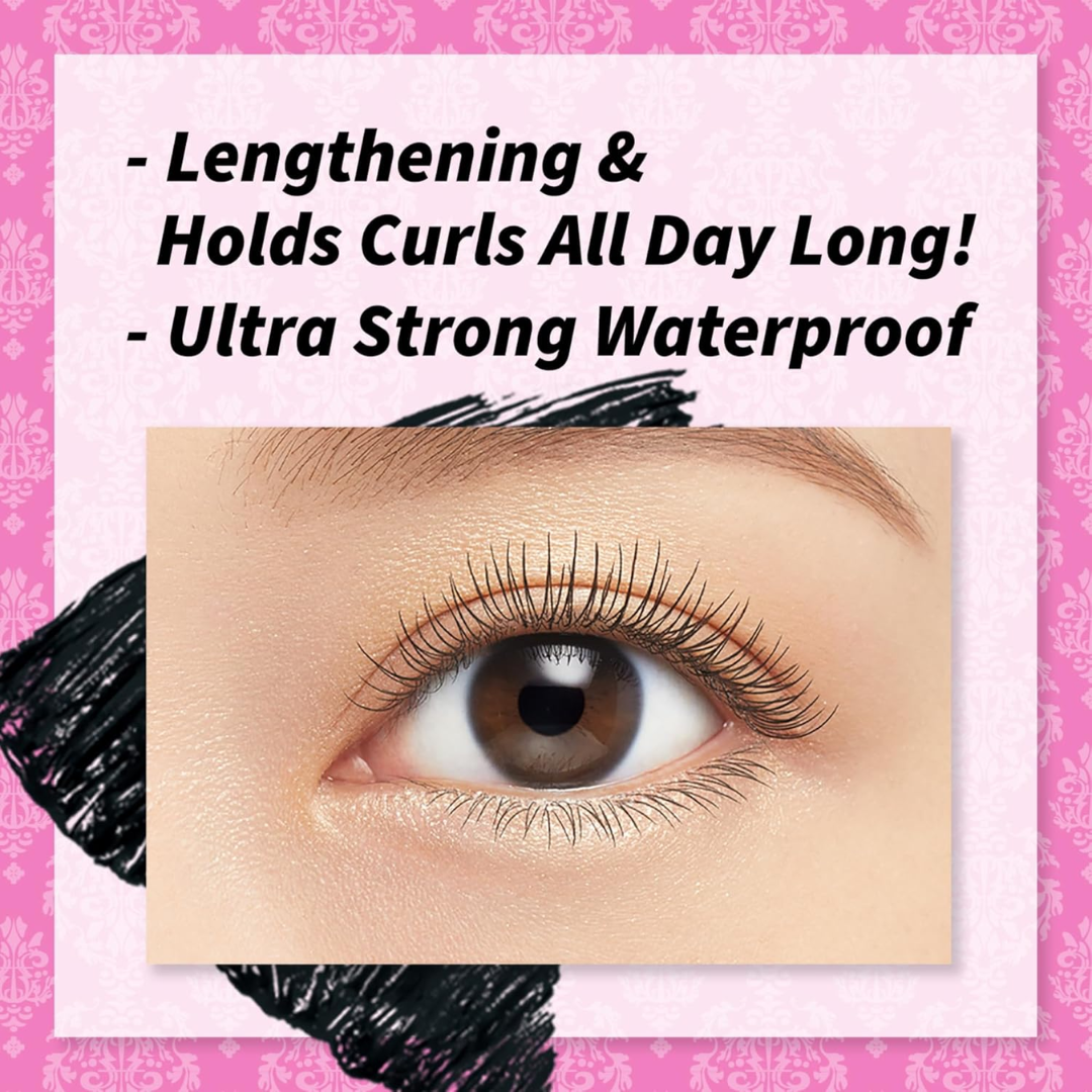 HEROINE MAKE by KISSME Long & Curl Up Waterproof Mascara Black