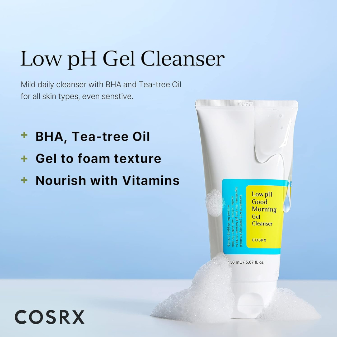 COSRX Low pH Good Morning Gel Face Cleanser