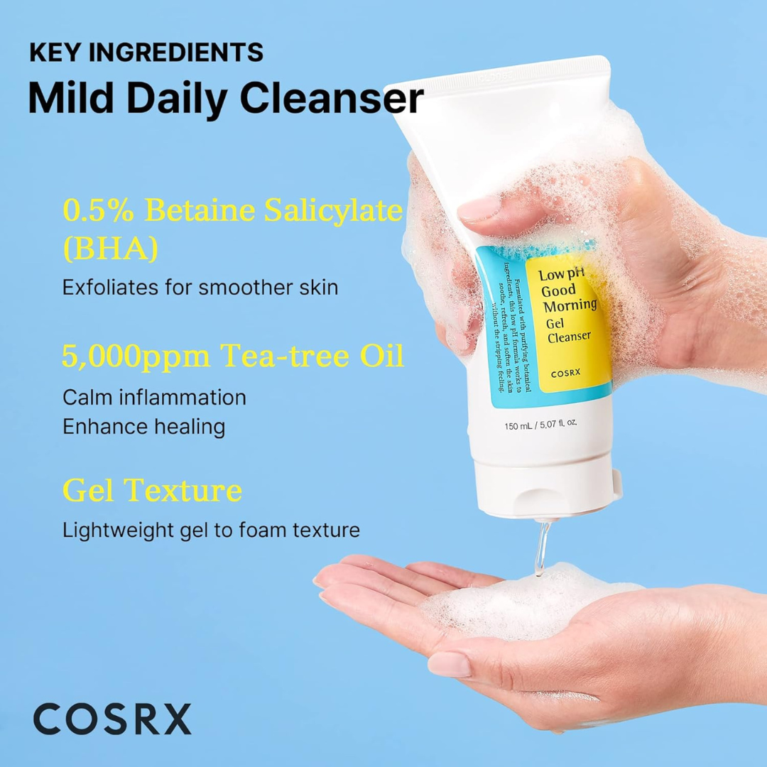 COSRX Low pH Good Morning Gel Face Cleanser