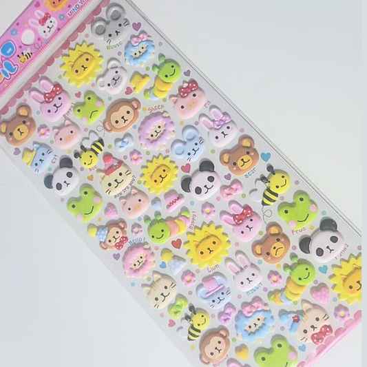 KITERA Puffy Animal Sticker